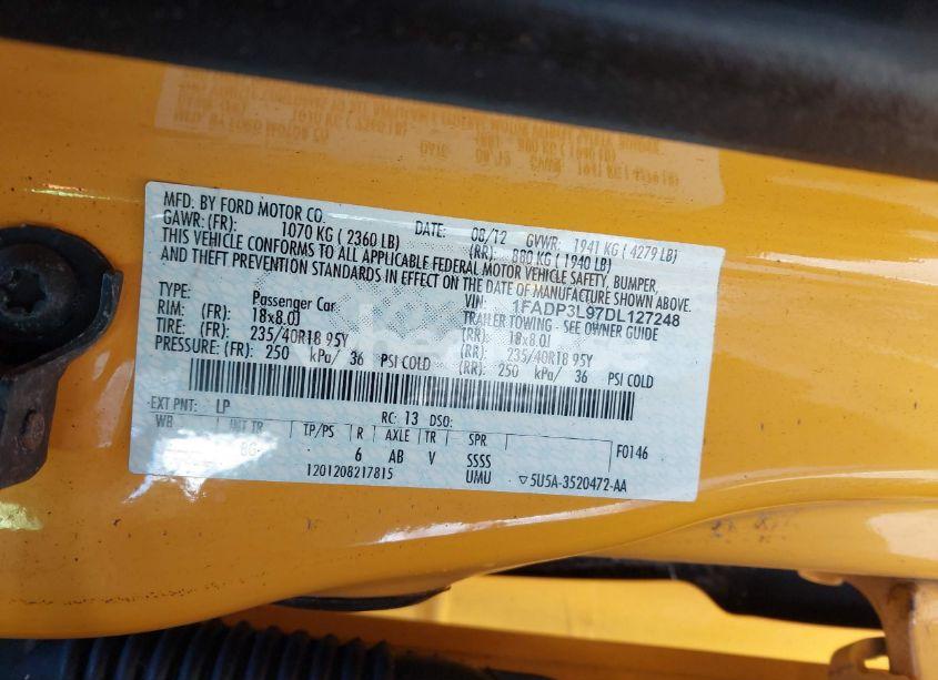 Photo 9 of 2013 Ford Focus ST (VIN 1FADP3L97DL127248)