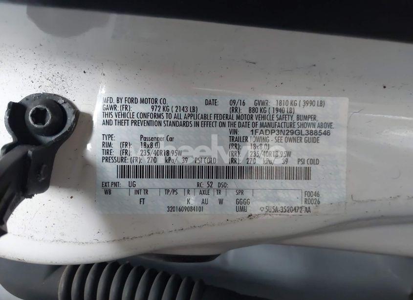 Photo 9 of 2016 Ford Focus TITANIUM (VIN 1FADP3N29GL388546)