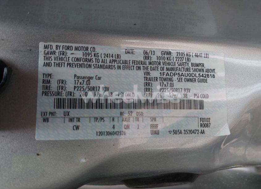 Photo 9 of 2013 Ford C-max HYBRID SE (VIN 1FADP5AU0DL542818)