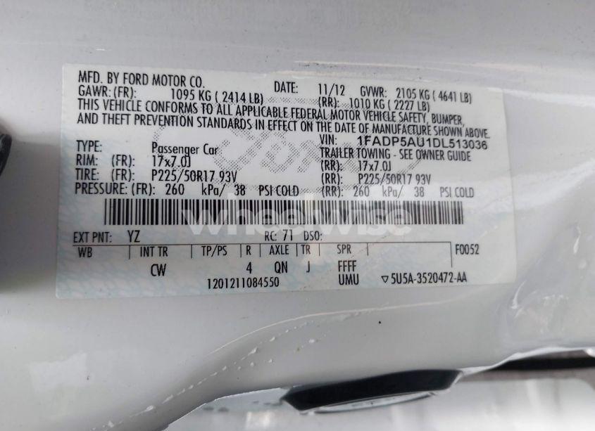 Photo 9 of 2013 Ford C-max HYBRID SE (VIN 1FADP5AU1DL513036)