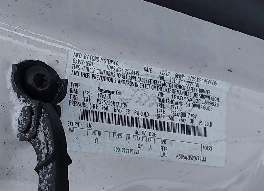 Photo 9 of 2013 Ford C-max HYBRID SE (VIN 1FADP5AU2DL519623)