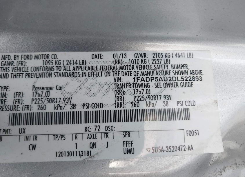 Photo 9 of 2013 Ford C-max HYBRID SE (VIN 1FADP5AU2DL522893)