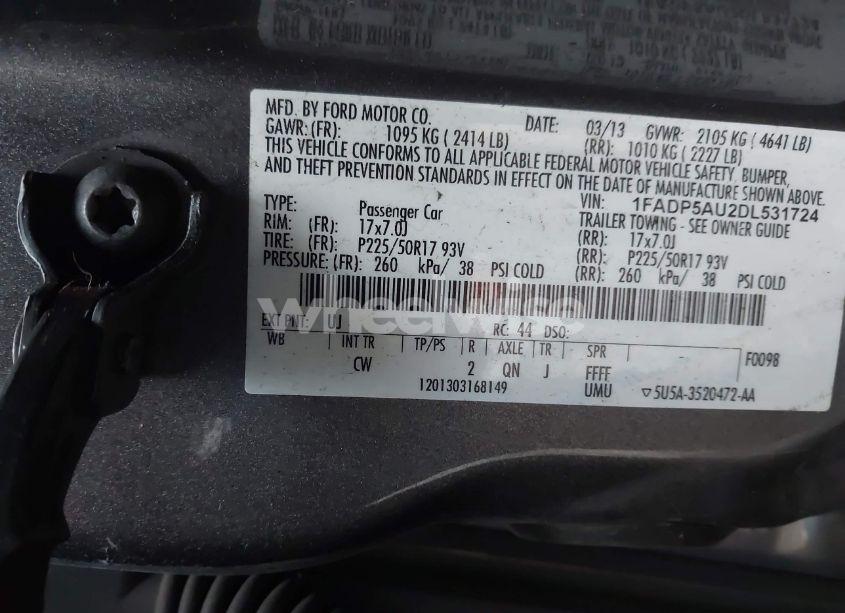 Photo 9 of 2013 Ford C-max HYBRID SE (VIN 1FADP5AU2DL531724)