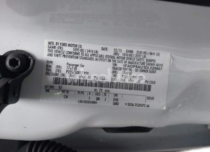 Photo 9 of 2013 Ford C-max HYBRID SE (VIN 1FADP5AU3DL529867)