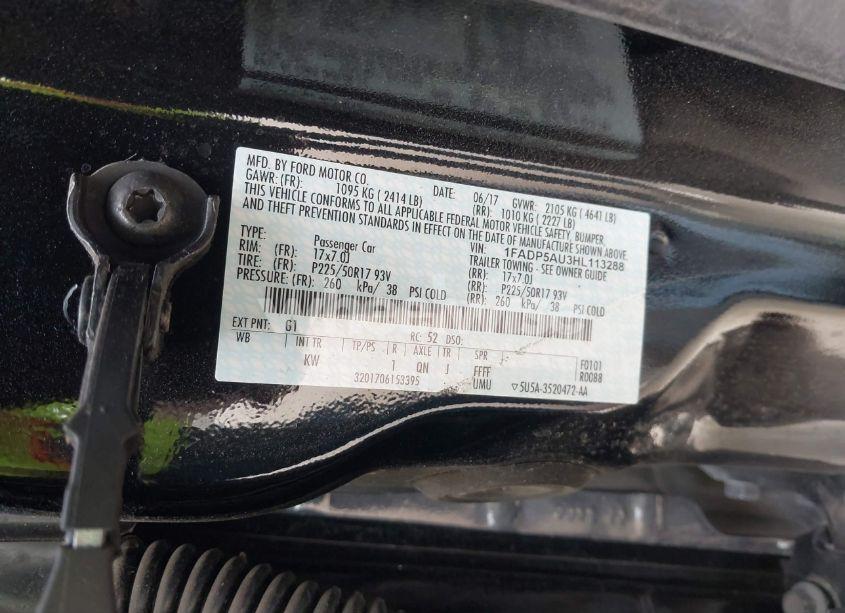 Photo 9 of 2017 Ford C-max HYBRID SE (VIN 1FADP5AU3HL113288)