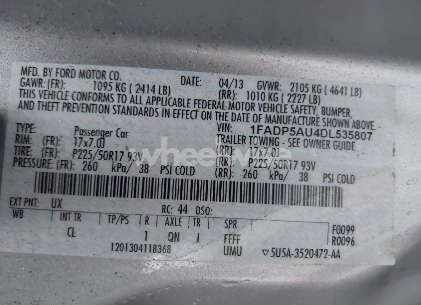 Photo 9 of 2013 Ford C-max HYBRID SE (VIN 1FADP5AU4DL535807)