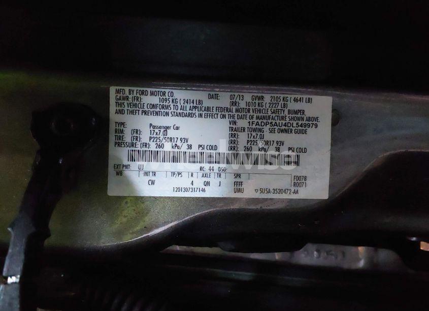 Photo 9 of 2013 Ford C-max HYBRID SE (VIN 1FADP5AU4DL549979)