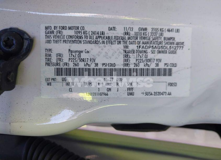 Photo 9 of 2013 Ford C-max HYBRID SE (VIN 1FADP5AU5DL512777)