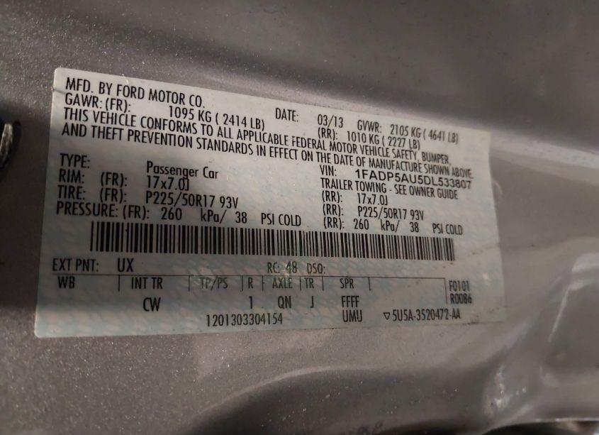 Photo 9 of 2013 Ford C-max HYBRID SE (VIN 1FADP5AU5DL533807)