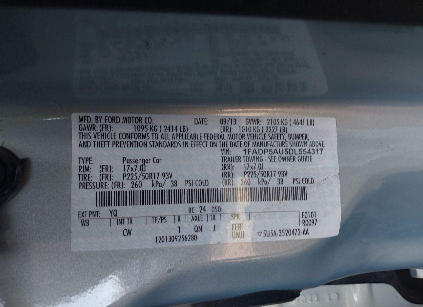 Photo 9 of 2013 Ford C-max HYBRID SE (VIN 1FADP5AU5DL554317)