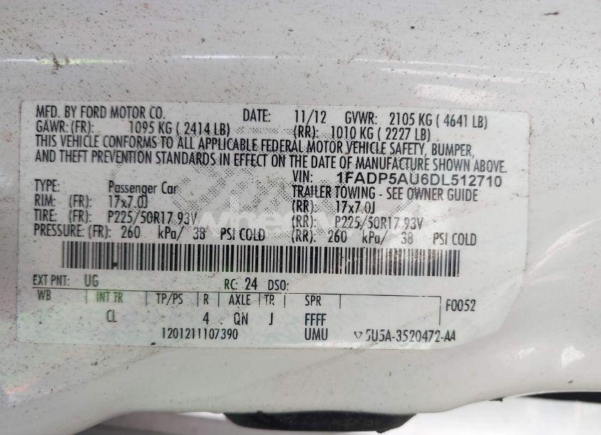 Photo 9 of 2013 Ford C-max HYBRID SE (VIN 1FADP5AU6DL512710)