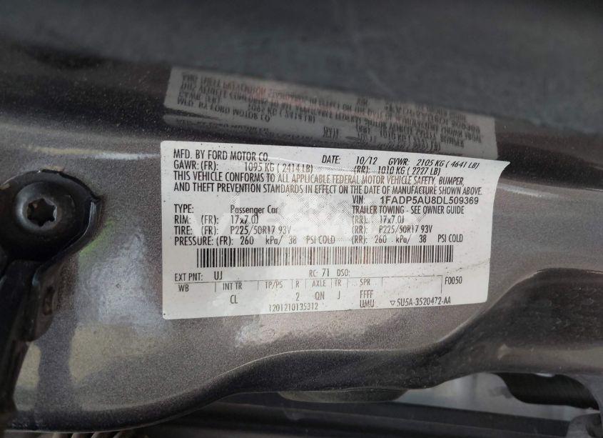 Photo 9 of 2013 Ford C-max HYBRID SE (VIN 1FADP5AU8DL509369)