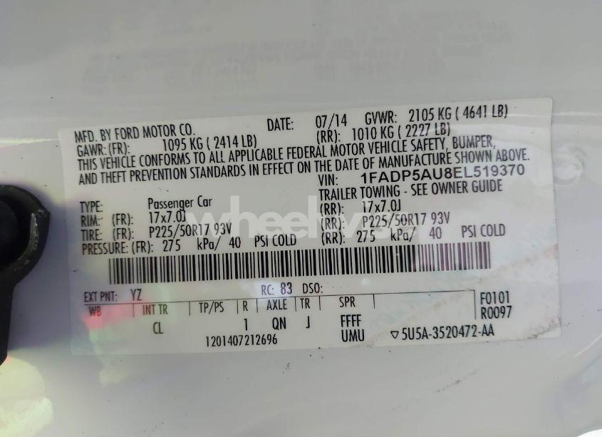 Photo 9 of 2014 Ford C-max HYBRID SE (VIN 1FADP5AU8EL519370)