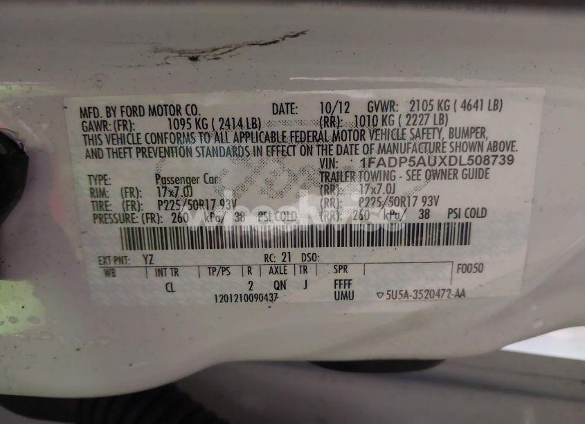 Photo 9 of 2013 Ford C-max HYBRID SE (VIN 1FADP5AUXDL508739)