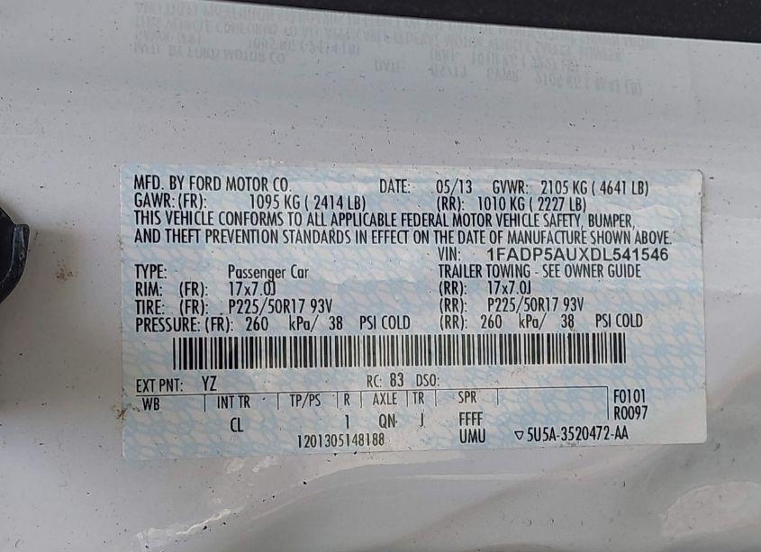 Photo 9 of 2013 Ford C-max HYBRID SE (VIN 1FADP5AUXDL541546)