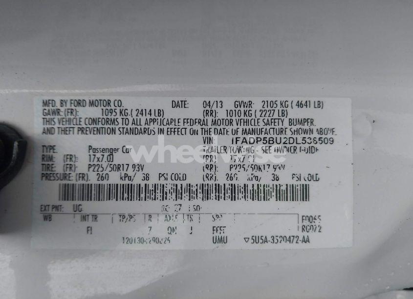 Photo 9 of 2013 Ford C-max HYBRID SEL (VIN 1FADP5BU2DL538509)