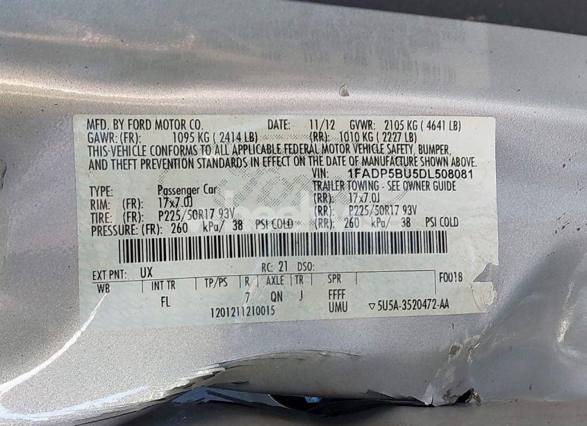 Photo 9 of 2013 Ford C-max HYBRID SEL (VIN 1FADP5BU5DL508081)