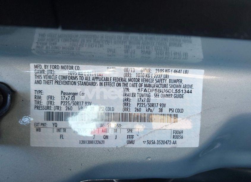 Photo 9 of 2013 Ford C-max HYBRID SEL (VIN 1FADP5BU6DL551344)
