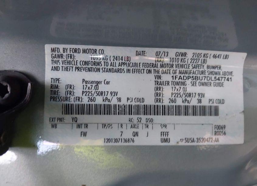 Photo 9 of 2013 Ford C-max HYBRID SEL (VIN 1FADP5BU7DL547741)