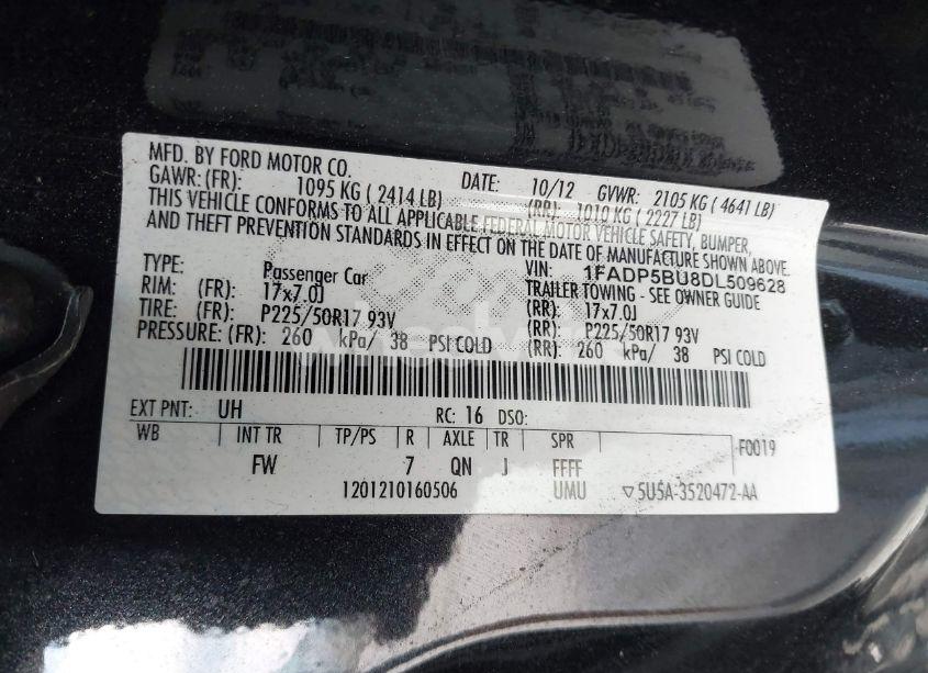 Photo 9 of 2013 Ford C-max HYBRID SEL (VIN 1FADP5BU8DL509628)