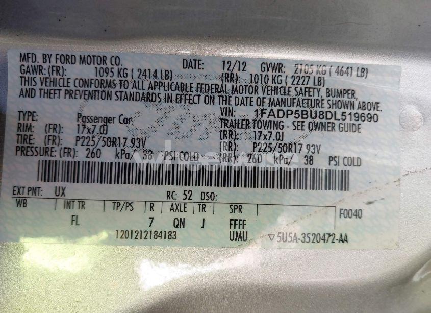 Photo 9 of 2013 Ford C-max HYBRID SEL (VIN 1FADP5BU8DL519690)