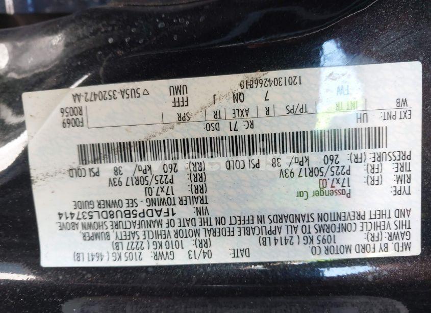 Photo 9 of 2013 Ford C-max HYBRID SEL (VIN 1FADP5BU8DL537414)