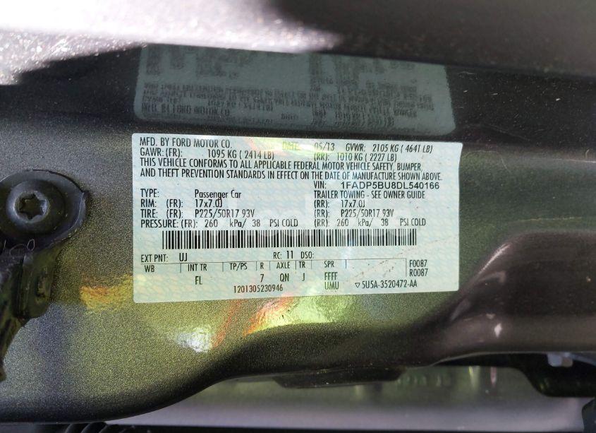 Photo 9 of 2013 Ford C-max HYBRID SEL (VIN 1FADP5BU8DL540166)
