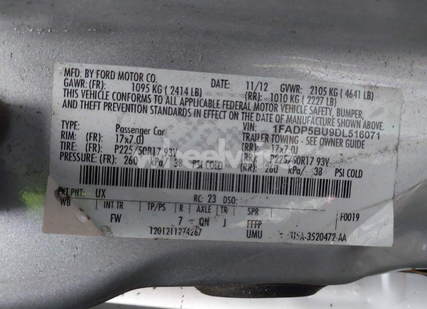 Photo 9 of 2013 Ford C-max HYBRID SEL (VIN 1FADP5BU9DL516071)