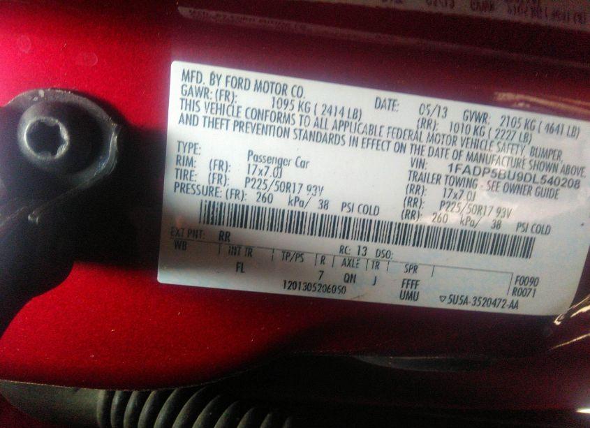 Photo 9 of 2013 Ford C-max HYBRID SEL (VIN 1FADP5BU9DL540208)