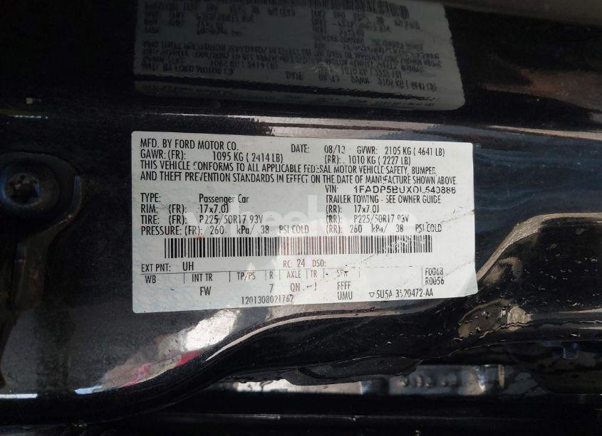 Photo 9 of 2013 Ford C-max HYBRID SEL (VIN 1FADP5BUXDL549886)