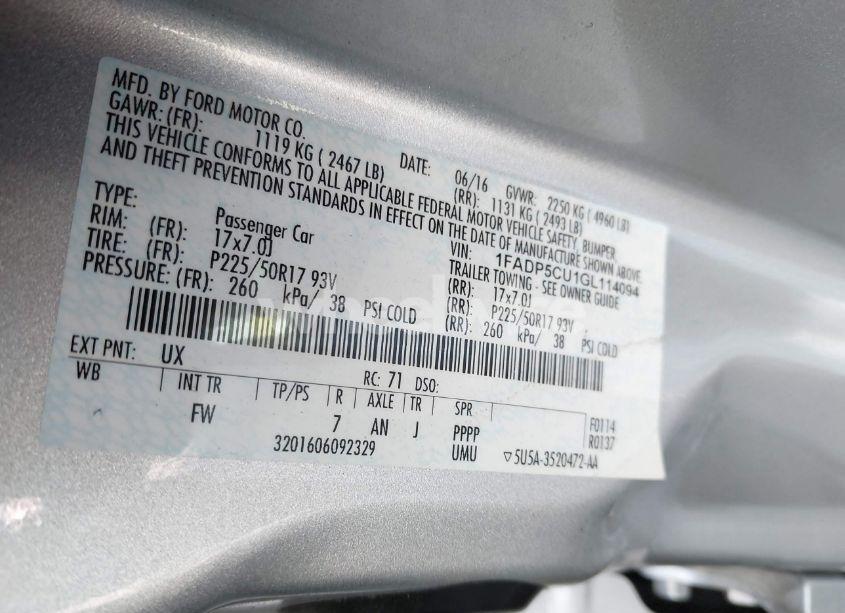 Photo 9 of 2016 Ford C-max ENERGI SEL (VIN 1FADP5CU1GL114094)