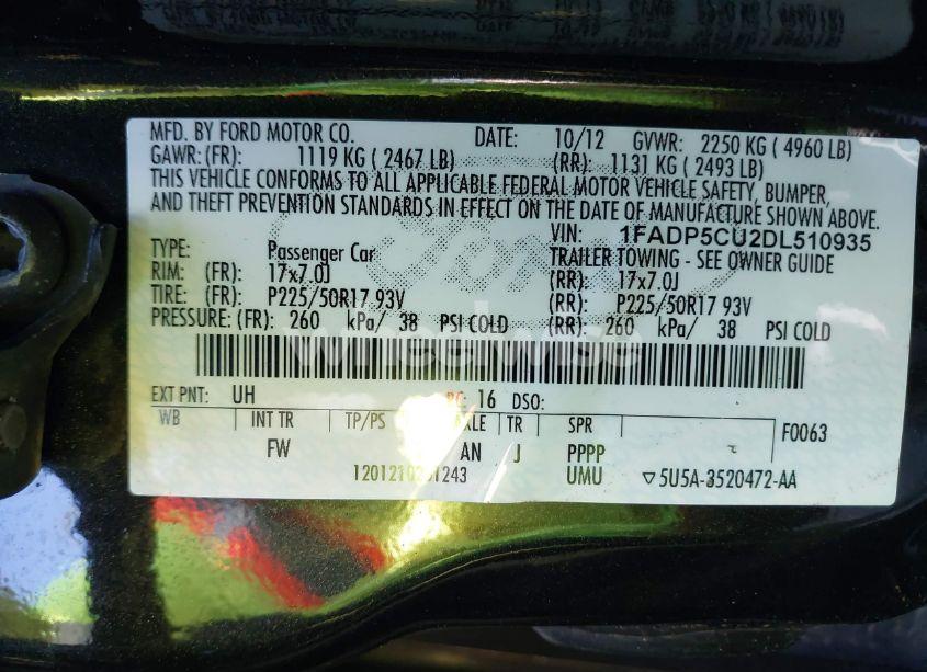 Photo 9 of 2013 Ford C-max ENERGI SEL (VIN 1FADP5CU2DL510935)