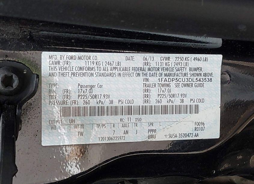 Photo 9 of 2013 Ford C-max ENERGI SEL (VIN 1FADP5CU3DL543538)