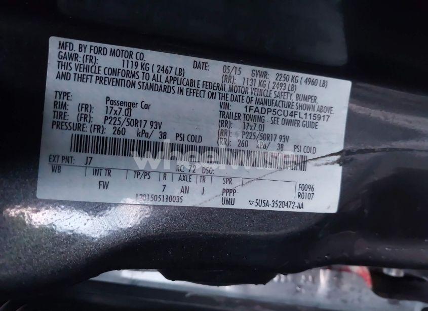 Photo 9 of 2015 Ford C-max ENERGI SEL (VIN 1FADP5CU4FL115917)