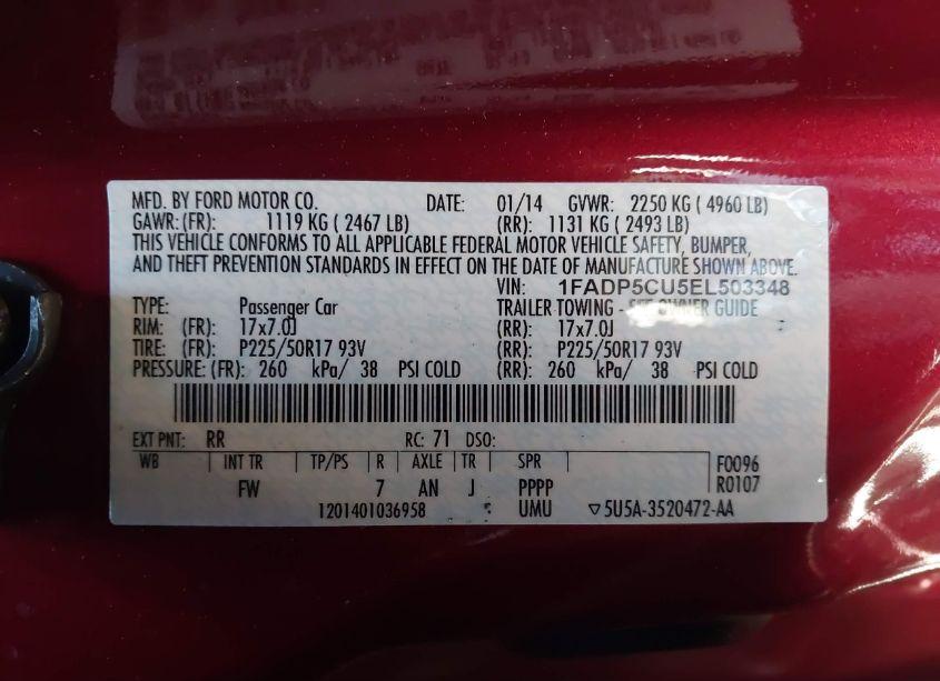 Photo 9 of 2014 Ford C-max ENERGI SEL (VIN 1FADP5CU5EL503348)