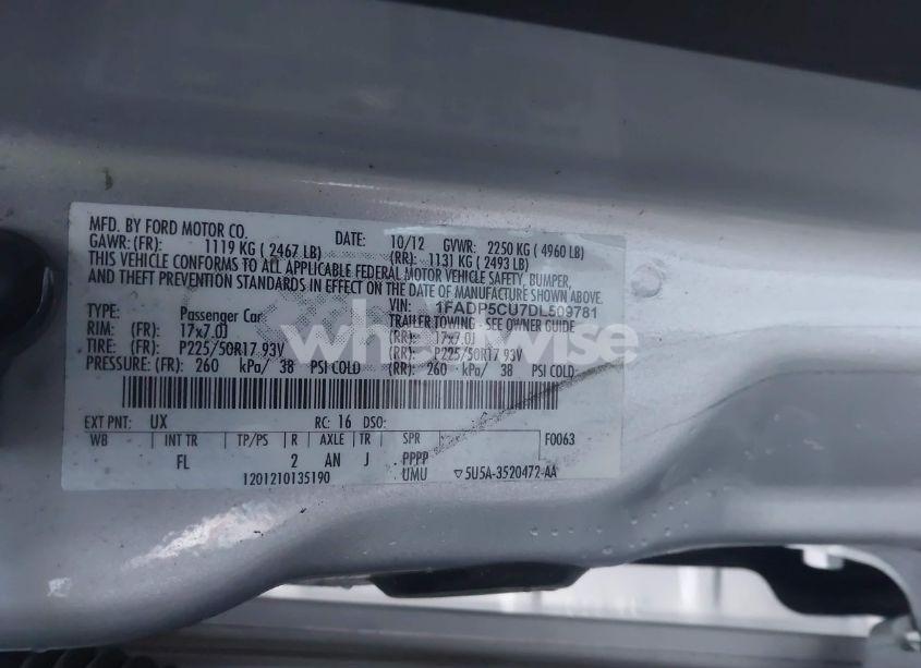 Photo 9 of 2013 Ford C-max ENERGI SEL (VIN 1FADP5CU7DL509781)