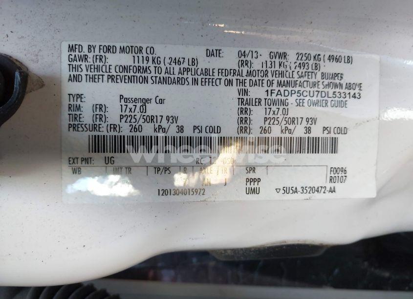 Photo 9 of 2013 Ford C-max ENERGI SEL (VIN 1FADP5CU7DL533143)