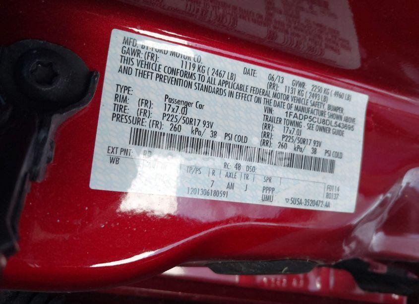 Photo 9 of 2013 Ford C-max ENERGI SEL (VIN 1FADP5CU8DL543695)