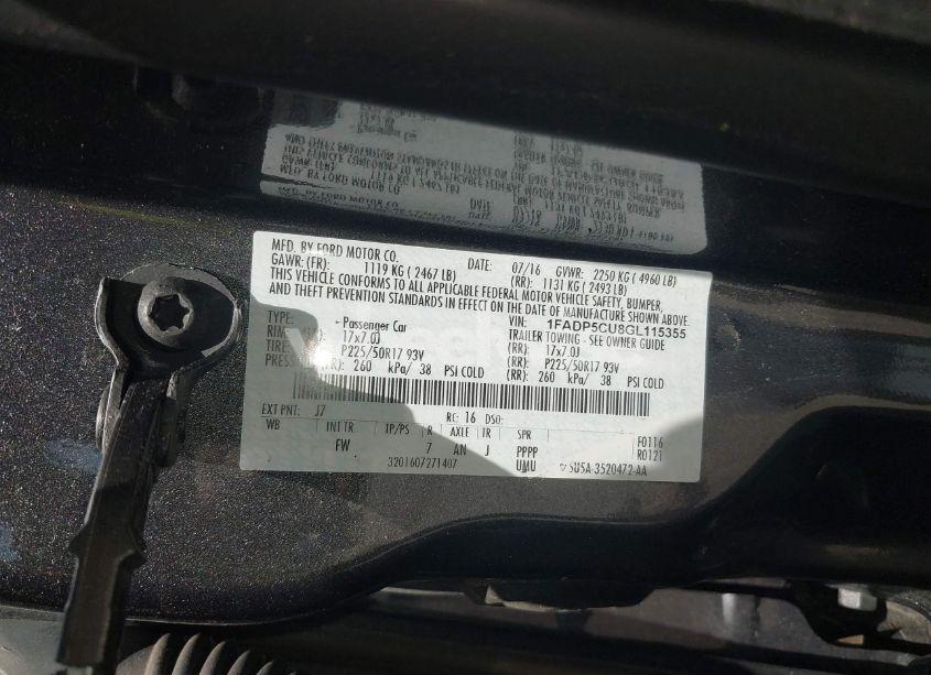 Photo 9 of 2016 Ford C-max ENERGI SEL (VIN 1FADP5CU8GL115355)