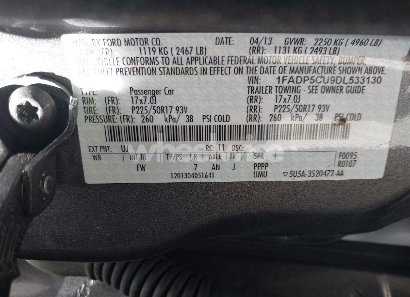 Photo 9 of 2013 Ford C-max ENERGI SEL (VIN 1FADP5CU9DL533130)