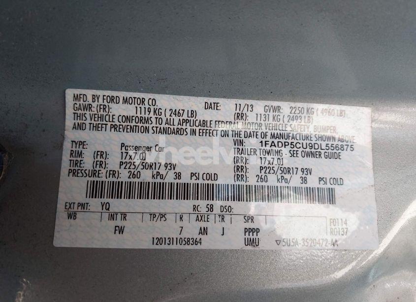 Photo 9 of 2013 Ford C-max ENERGI SEL (VIN 1FADP5CU9DL556875)