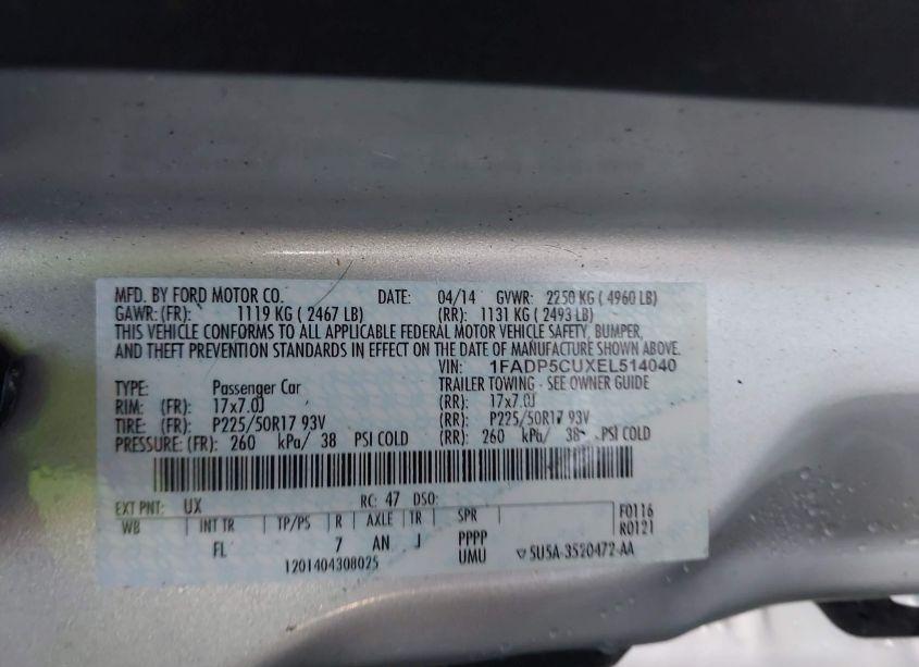 Photo 9 of 2014 Ford C-max ENERGI SEL (VIN 1FADP5CUXEL514040)