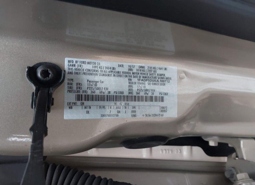 Photo 9 of 2018 Ford C-max HYBRID TITANIUM (VIN 1FADP5DU0JL100712)