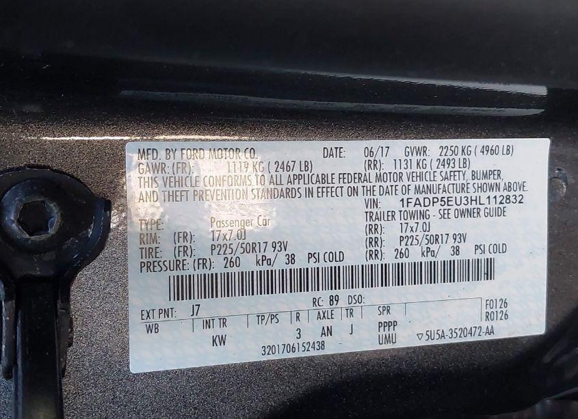 Photo 9 of 2017 Ford C-max ENERGI SE (VIN 1FADP5EU3HL112832)