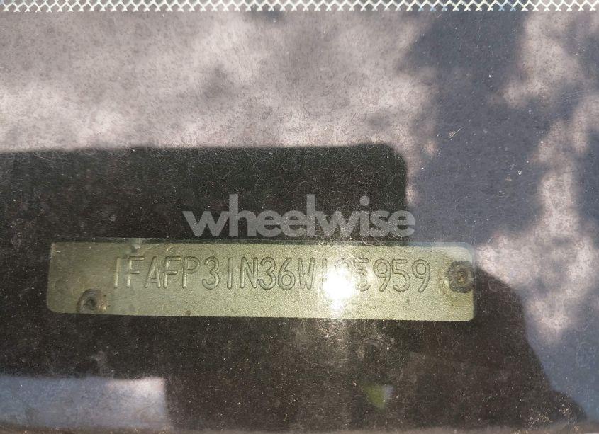 Photo 9 of 2006 Ford Focus ZX3 (VIN 1FAFP31N36W195959)