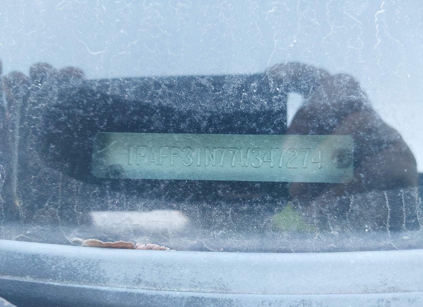 Photo 9 of 2007 Ford Focus S/SE/SES (VIN 1FAFP31N77W347274)