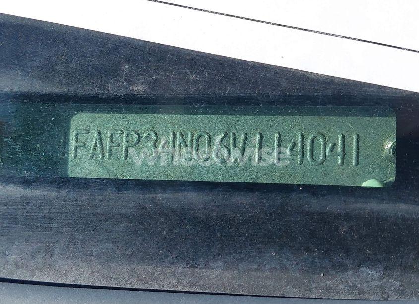 Photo 9 of 2006 Ford Focus ZX4 (VIN 1FAFP34N06W114041)