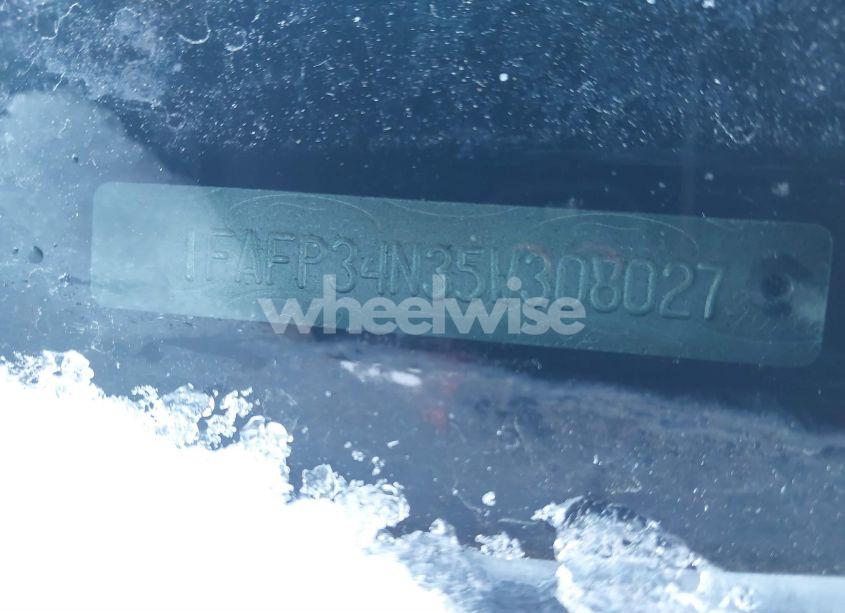 Photo 9 of 2005 Ford Focus ZX4 (VIN 1FAFP34N35W308027)