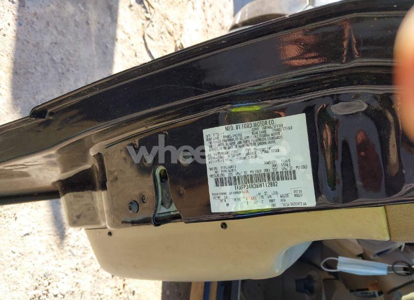 Photo 9 of 2006 Ford Focus ZX4 (VIN 1FAFP34N36W112882)