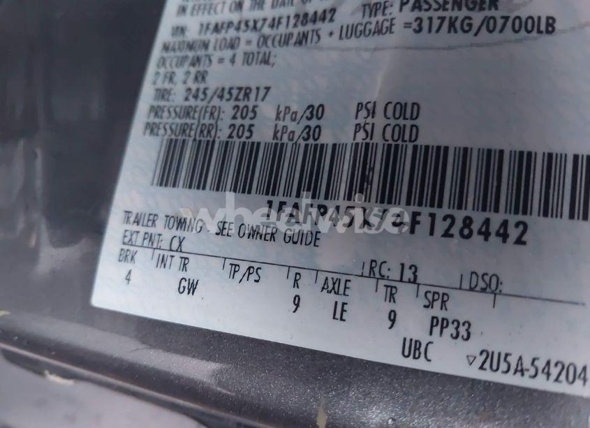 Photo 9 of 2004 Ford Mustang GT (VIN 1FAFP45X74F128442)